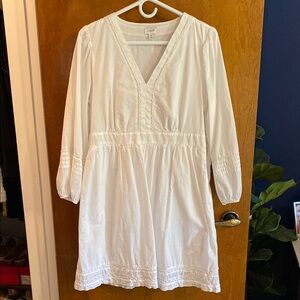 J. Crew white cotton dress
